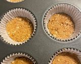 A picture of step 3 of Mini Cheese Cakes with Strawberry & Lemon Topping 🍓.