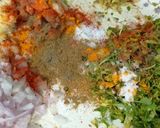 A picture of step 3 of Methi-potatoes discs.