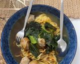 A picture of step 3 of Choy Som Meat Balls Soup.