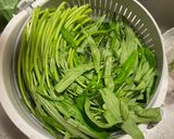 空心菜沙茶牛肉的食譜步驟1照片
