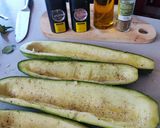 A picture of step 3 of Stuffed Zucchini in the Air Fryer.