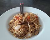 Foto del paso 6 de la receta Wok de setas y fideos de espelta