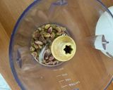 A picture of step 2 of Pasta with Pesto, Pistachios, and Smoked Salmon.