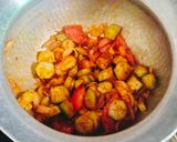 A picture of step 3 of RIDGE GOURD SABJI (Turi / Turai ki sabji).