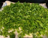 A picture of step 3 of Crispy kale 🥬.