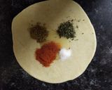 A picture of step 2 of Namak mirchi paratha.