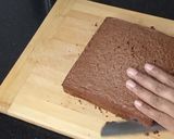 A picture of step 7 of New Year chocolate Cake 2023.