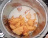 A picture of step 1 of Melon mango chocolate.