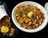 A picture of step 2 of Kala chana chaat (black chickpeas chaat).