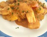 Foto del paso 5 de la receta: Pechugas de Pollo con Patatas a la Mantequilla con Leche de Coco, Yakiniku, Humo y Lima
