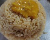 A picture of step 4 of Bhuggey chawal.