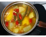 Foto langkah ke 4 dari resep Sayur Asem + Ikan Asin Sederhana Dan Enak.