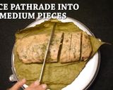 A picture of step 8 of Pathrade Colocasia Rolls in coconut gravy with Mutton Chicken.