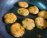 A picture of step 2 of Grated Potato Fritters with Green Chutney.