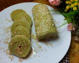 Foto langkah ke 7 dari resep Mochi Gulung Pandan isi Kacang.