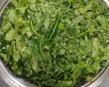 A picture of step 1 of Sarson Ka Saag.