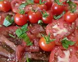 Une image de l'étape 3 de 🌱Tarte Tomate Thym Basilic Moutarde Mozza.