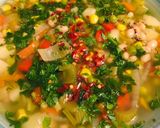 A picture of step 5 of Mixed vegetable broth.