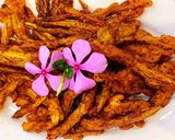 Hình bước làm 4 của món Cá cơm chiên sốt cay (món chay)