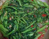Gambar langkah 4 resipi Kangkung Belacan.