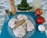 Foto del paso 1 de la receta: Cazón en crema de pimiento verde y almendras tostadas