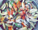 A picture of step 6 of Aam/kheri Pickle.