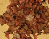 A picture of step 3 of Pumpkin carrot katori chaat.