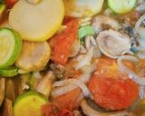 Foto del paso 6 de la receta: Bistec de Champiñones a la Mexicana, con Calabacitas