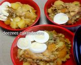 A picture of step 1 of Veggie chicken irish with boiled egg.