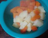 Foto del paso 1 de la receta Buñuelos de calabaza y papas