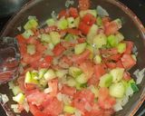 Une image de l'étape 2 de Tarte Tomates Courgettes Mozza.