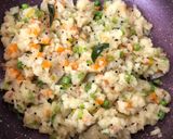 A picture of step 9 of South Indian Rava Upma.