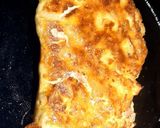 A picture of step 4 of Paratha with egg omelette.