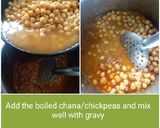 A picture of step 7 of Chana masala.