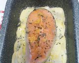 Foto del passaggio 3 della ricetta Salmone con Patate in Friggitrice ad Aria