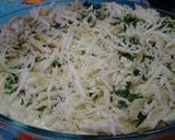 Zöldséges, sajtos, sonkás penne recept fázis 4 fotója