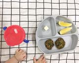 Hình bước làm 4 của món BÁNH BÒ RAU NGÓT BÍ ĐỎ (blw)