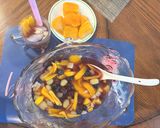 A picture of step 3 of Fruit Chè (Vietnamese Fruit Dessert).