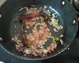 A picture of step 4 of Fry daal.