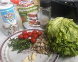 A picture of step 2 of Stuffed Eggs with mushroom And cherry tomatoes.