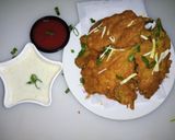 A picture of step 4 of Palak ke pakory.