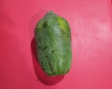A picture of step 1 of Raw papaya sambharo.
