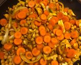 A picture of step 1 of Chickpea curry.