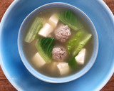 牛肉丸子 生菜 豆腐汤（简单料理 /利用剩余食材）的食譜步驟11照片