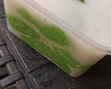Foto langkah ke 4 dari resep Bubur singkong pandan kuah santan.