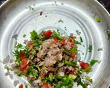 A picture of step 3 of 20 mins Suji Uttapam.
