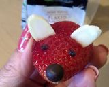 A picture of step 3 of Vickys Halloween Strawberry Mice! GF DF EF SF NF.