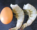 A picture of step 1 of Herb and Cheese Garlic Shrimp.