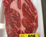 A picture of step 1 of Miso-Marinated Steak (White rice is a must with this).