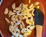 A picture of step 3 of Garlic Pickle.